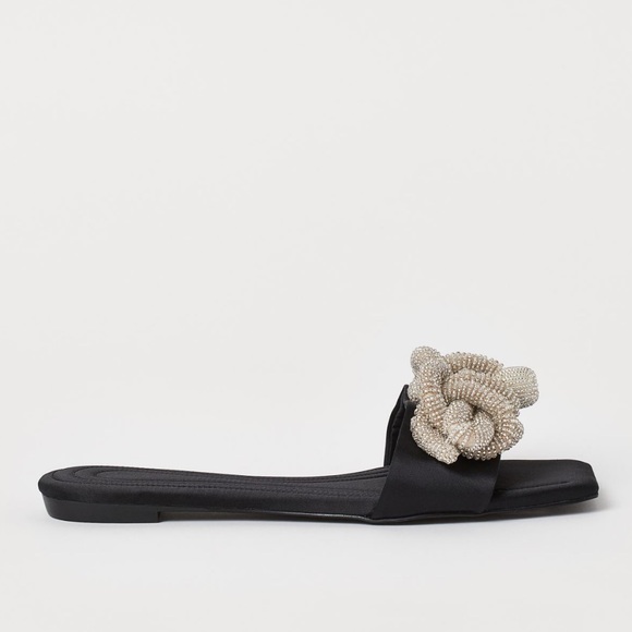 Re-stocked H&M Satin Beaded Slides - Picture 4 of 9